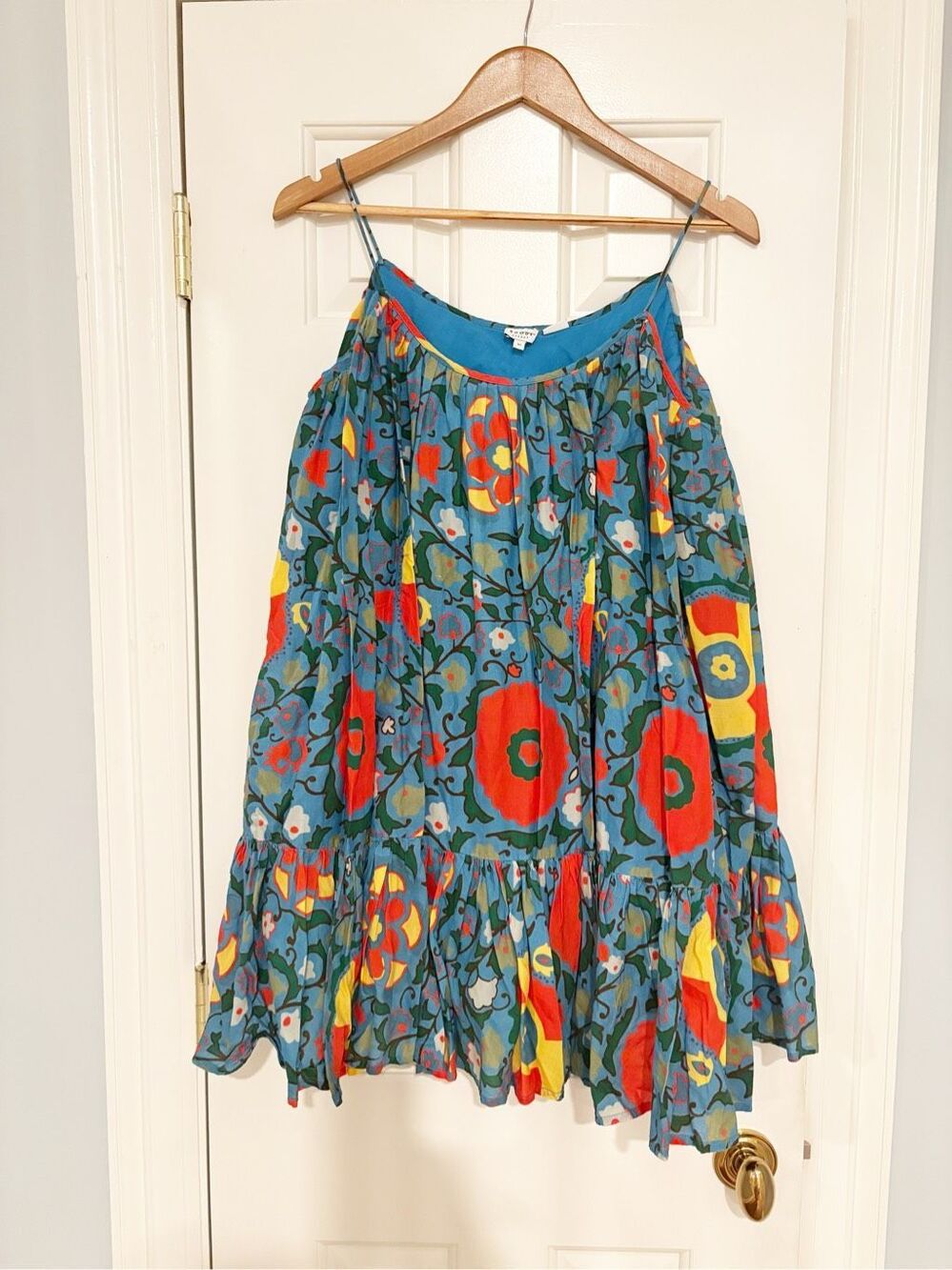 Rhode Resort Nala Dress XS Floral Trapeze Swing Dress - Picture 2 of 6